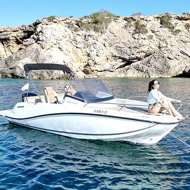Quicksilver 605 Sundeck of Charter for you in Ibiza